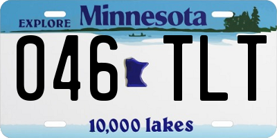 MN license plate 046TLT