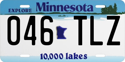 MN license plate 046TLZ