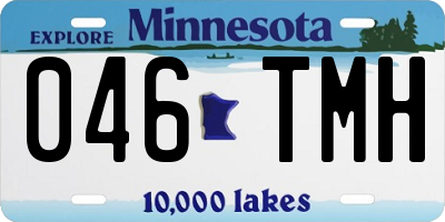 MN license plate 046TMH