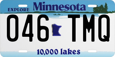 MN license plate 046TMQ