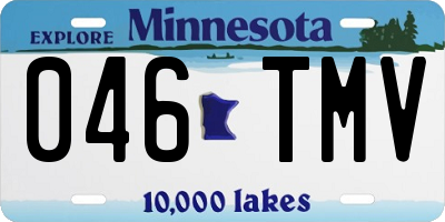 MN license plate 046TMV