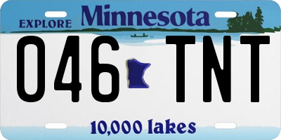 MN license plate 046TNT
