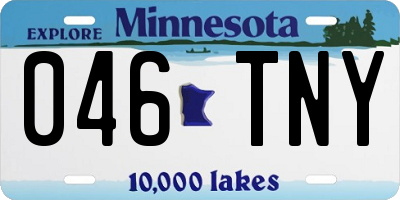 MN license plate 046TNY