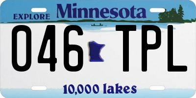 MN license plate 046TPL