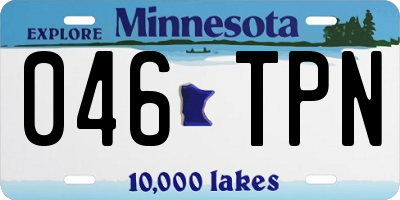 MN license plate 046TPN