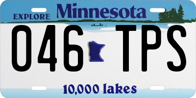 MN license plate 046TPS