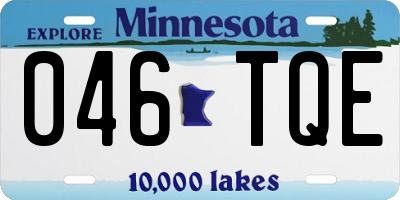 MN license plate 046TQE