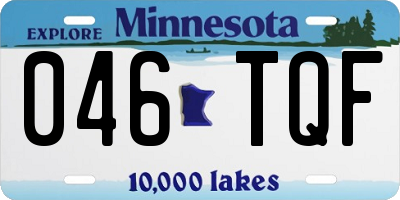 MN license plate 046TQF