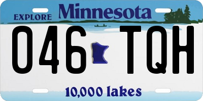 MN license plate 046TQH