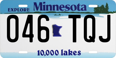 MN license plate 046TQJ