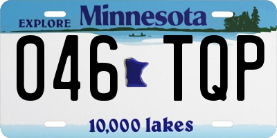 MN license plate 046TQP