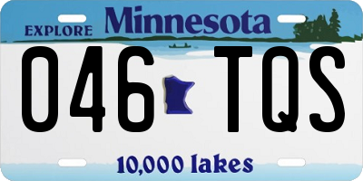 MN license plate 046TQS