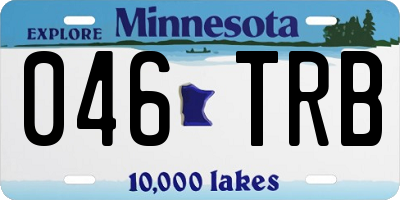 MN license plate 046TRB