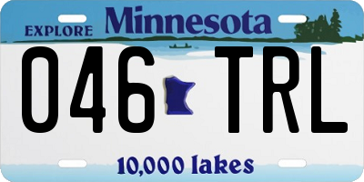 MN license plate 046TRL