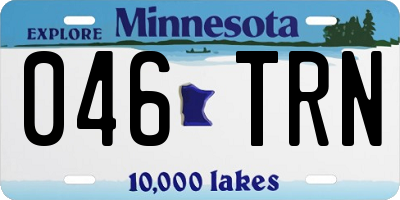 MN license plate 046TRN