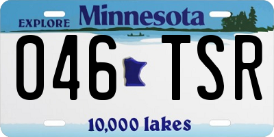 MN license plate 046TSR