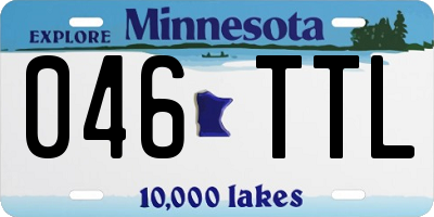 MN license plate 046TTL