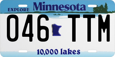MN license plate 046TTM