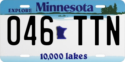 MN license plate 046TTN