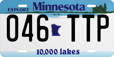 MN license plate 046TTP