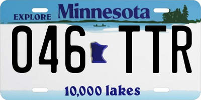 MN license plate 046TTR