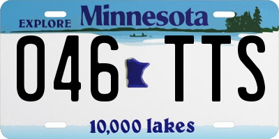 MN license plate 046TTS