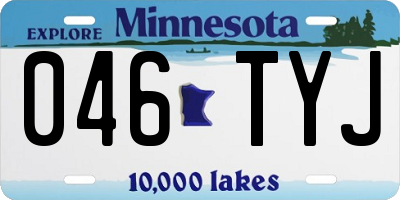 MN license plate 046TYJ