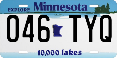 MN license plate 046TYQ
