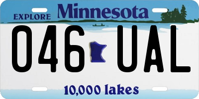 MN license plate 046UAL