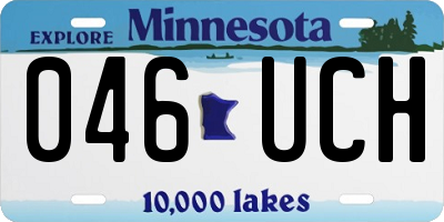 MN license plate 046UCH