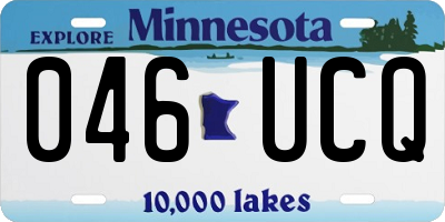 MN license plate 046UCQ