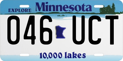 MN license plate 046UCT