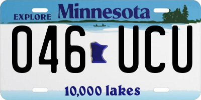 MN license plate 046UCU