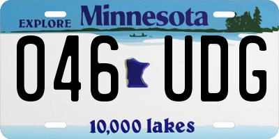 MN license plate 046UDG