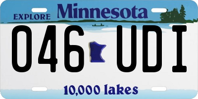 MN license plate 046UDI