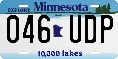 MN license plate 046UDP