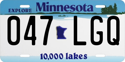 MN license plate 047LGQ