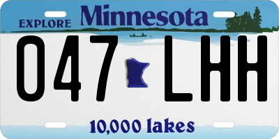 MN license plate 047LHH