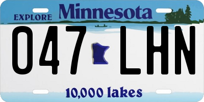MN license plate 047LHN