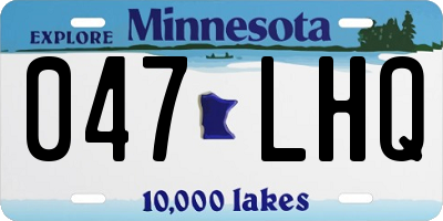 MN license plate 047LHQ