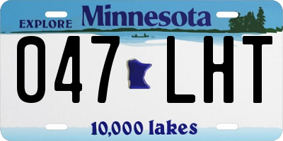 MN license plate 047LHT