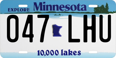 MN license plate 047LHU