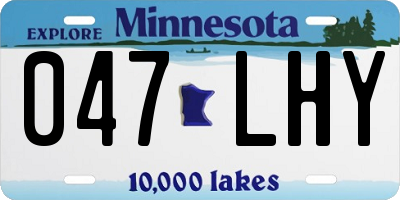 MN license plate 047LHY