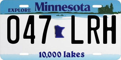 MN license plate 047LRH