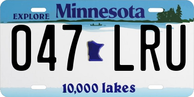 MN license plate 047LRU