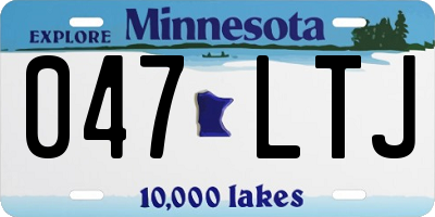 MN license plate 047LTJ