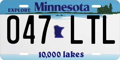 MN license plate 047LTL