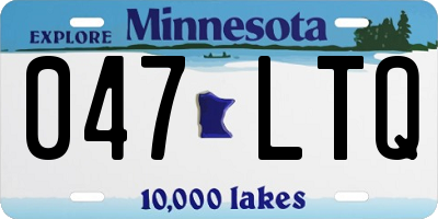MN license plate 047LTQ