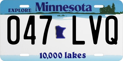 MN license plate 047LVQ