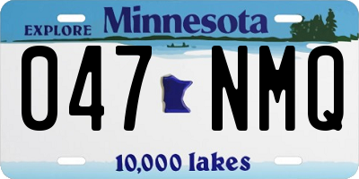 MN license plate 047NMQ